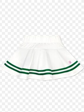 Callie Skort in Pure Coconut with Augusta Green Stripes